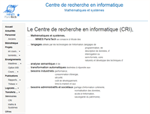 Tablet Screenshot of cri.ensmp.fr